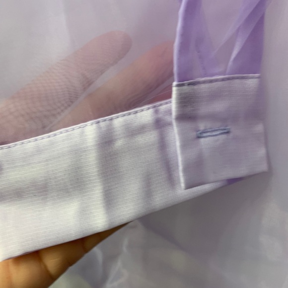 Sheer lavender button up SHEIN 2x - Picture 3 of 5
